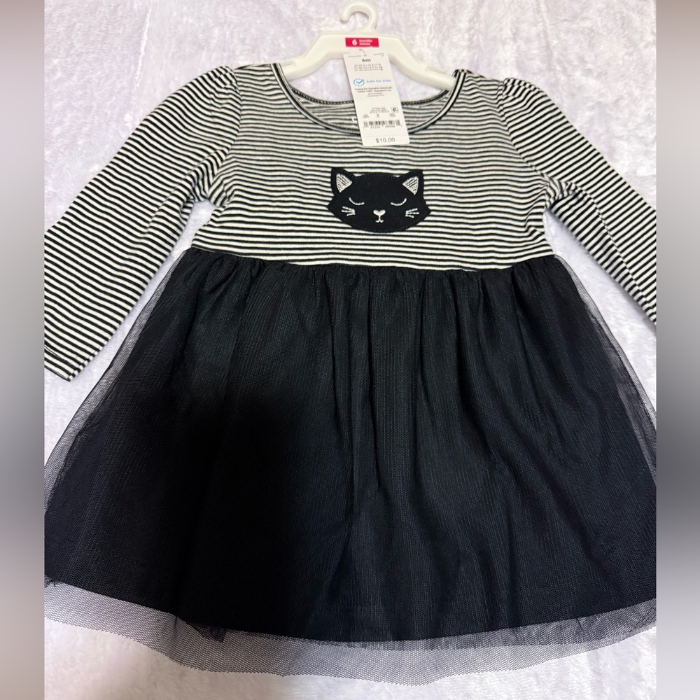 Black cat dress